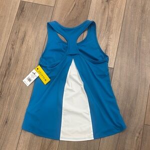 EleVen by Venus Williams Blue and White Sports Bra